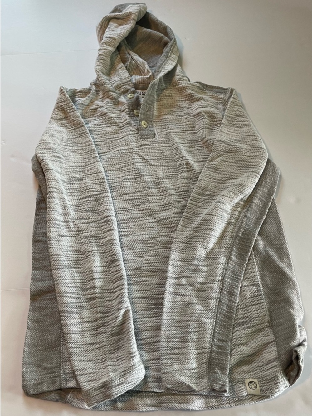 Free Planet Men's Hooded Crewneck Sweater - Heather Gray